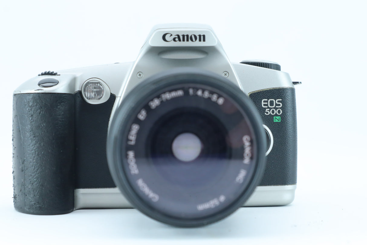Canon EOS 500N with Canon Zoom Lens EF 38–76mm f/4.5–5.6 – 35mm Autofocus SLR Camera Kit