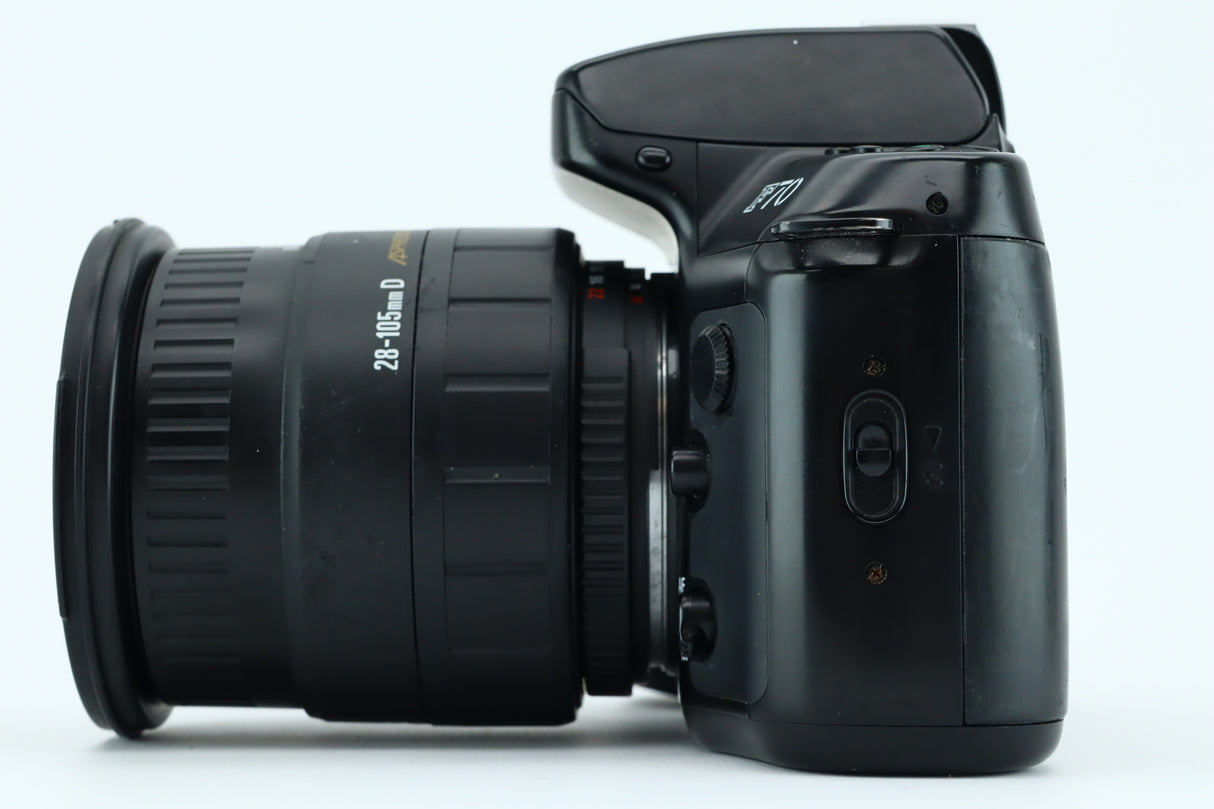 نيكون F70 + تكبير سيجما 28-105 ملم 2,8-4