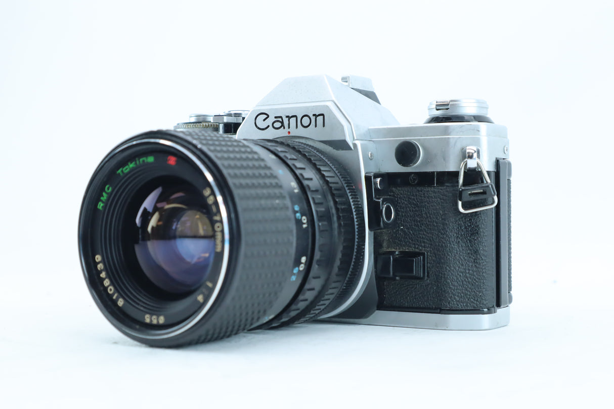 Canon AE-1 + RMC Tokina 35–70mm f/4