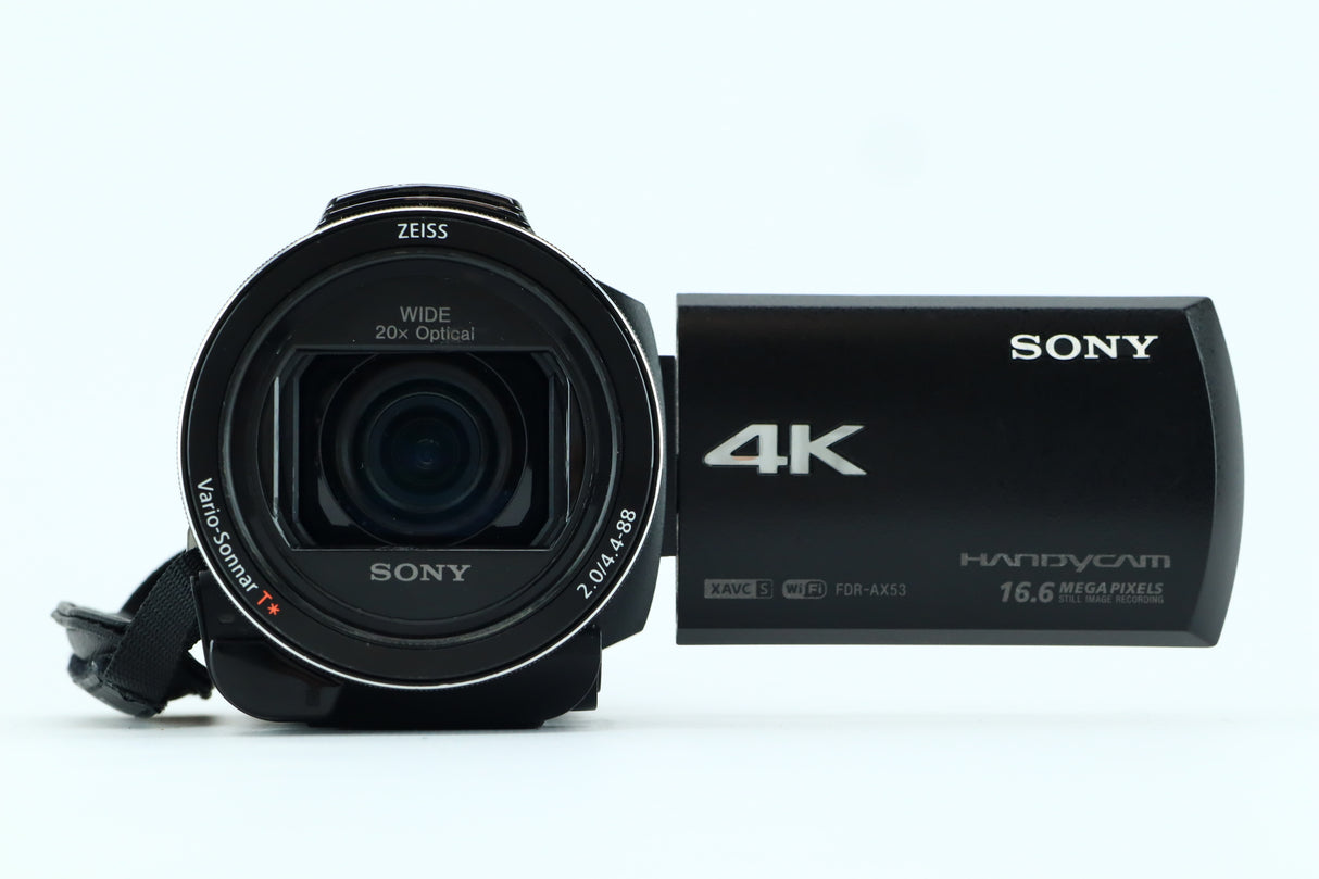 Caméra pratique numérique 4K Sony FDR-AX53 | Vario-Sonnar T 2.0/4.4-88