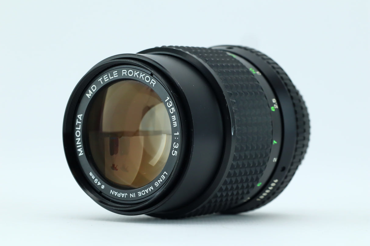 Minolta MD tele Rokkor 135mm 1:3.5 lens