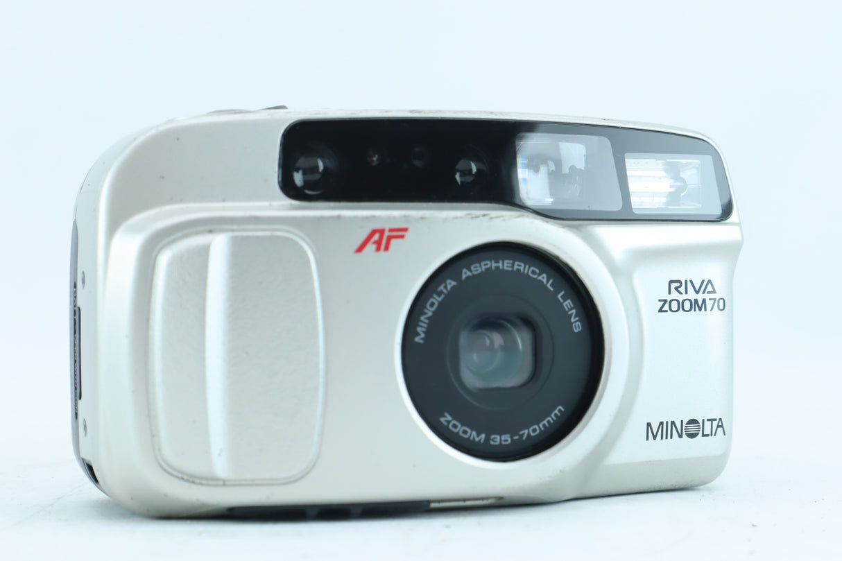 Minolta Riva Zoom 70 + 35-70mm AF Lens.