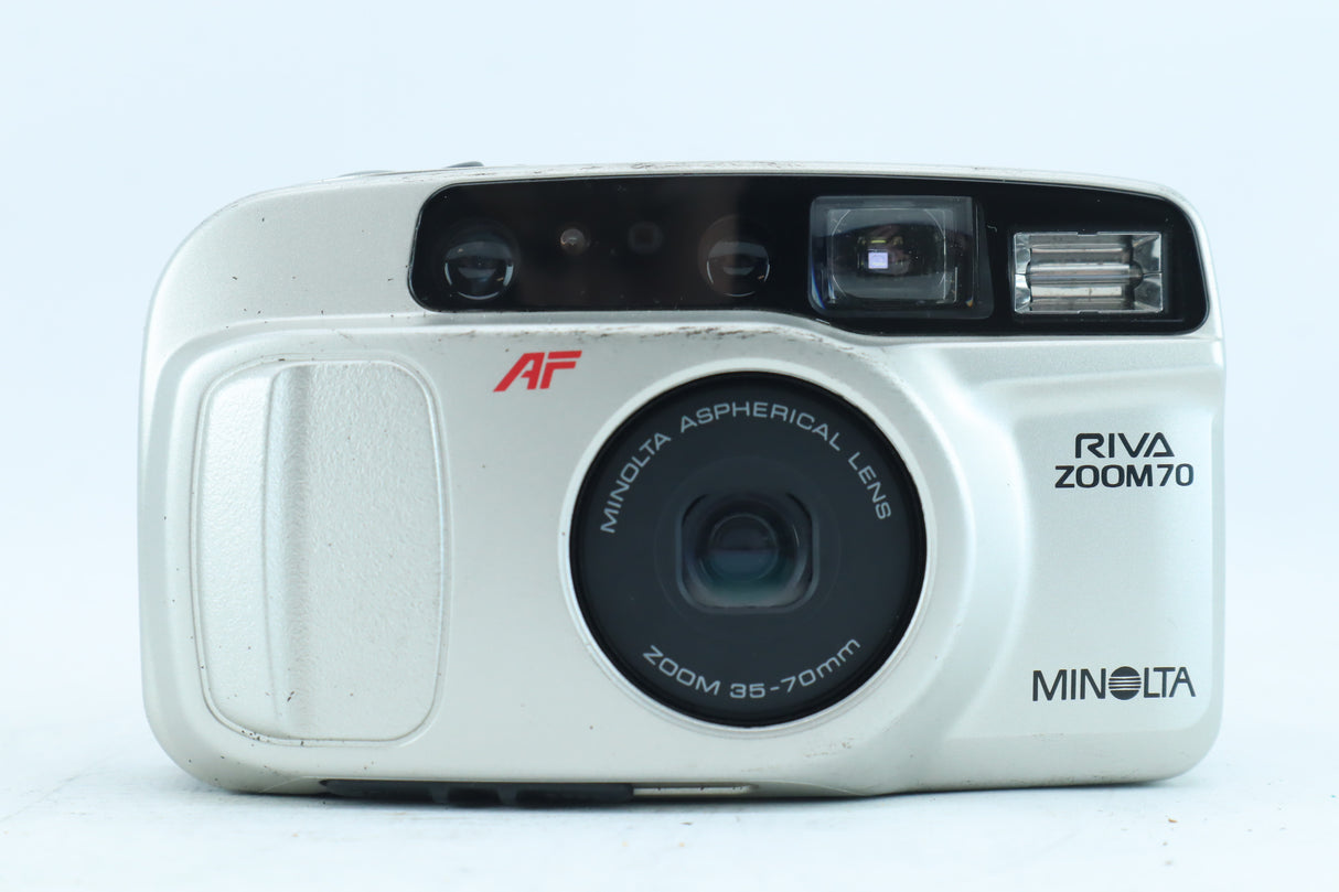 Minolta Riva Zoom 70 + 35-70mm AF Lens.