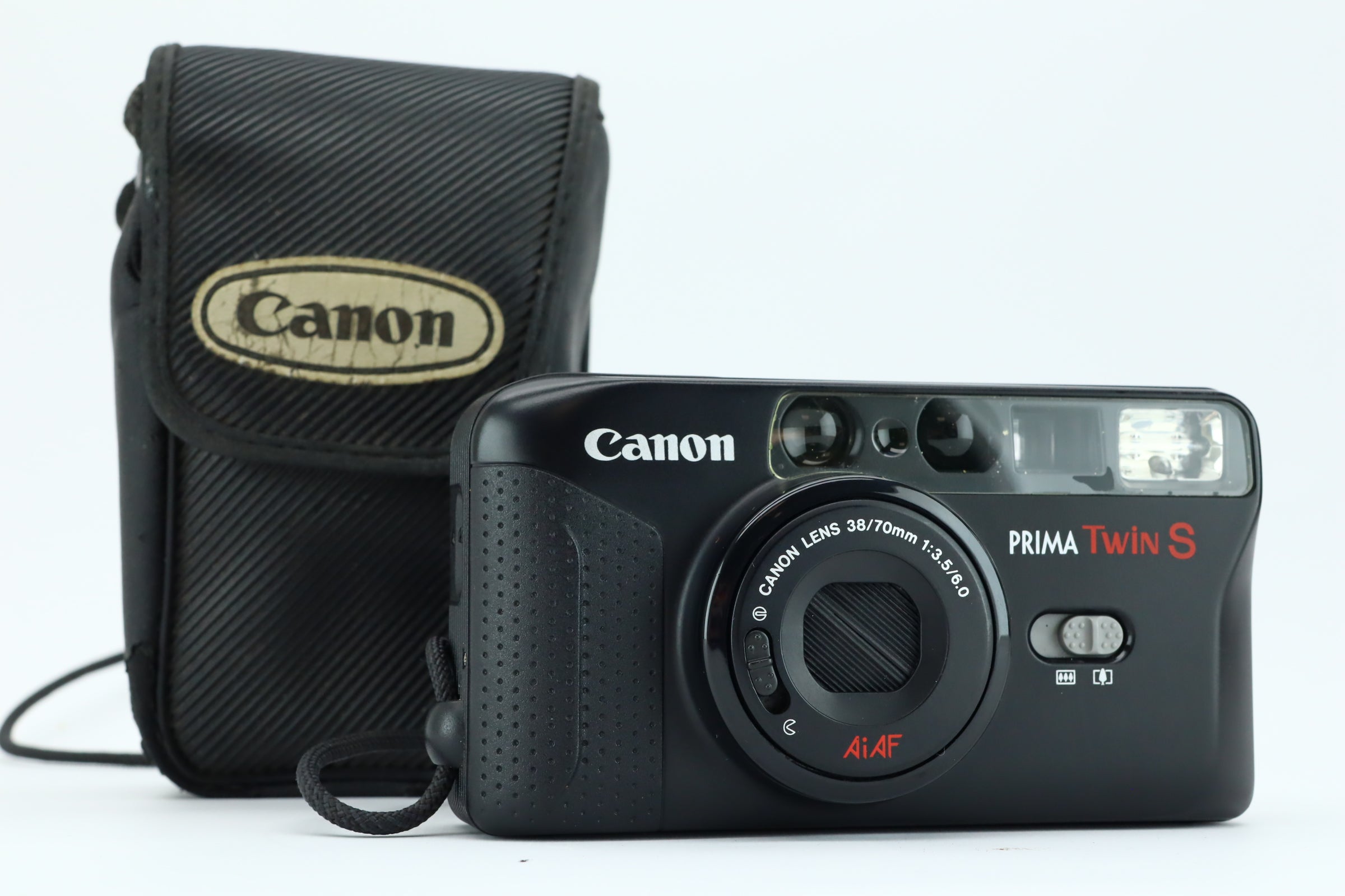 Canon Prima Twin S - Appareil Photo Argentique Compact 38-70mm, Testé Et Fonctionne Parfaitement