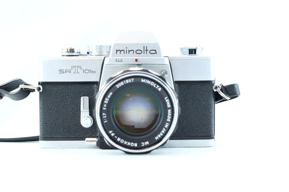 Minolta SRT 101b 35mm SLR Kit with MC Rokkor-PF 55mm f/1.7