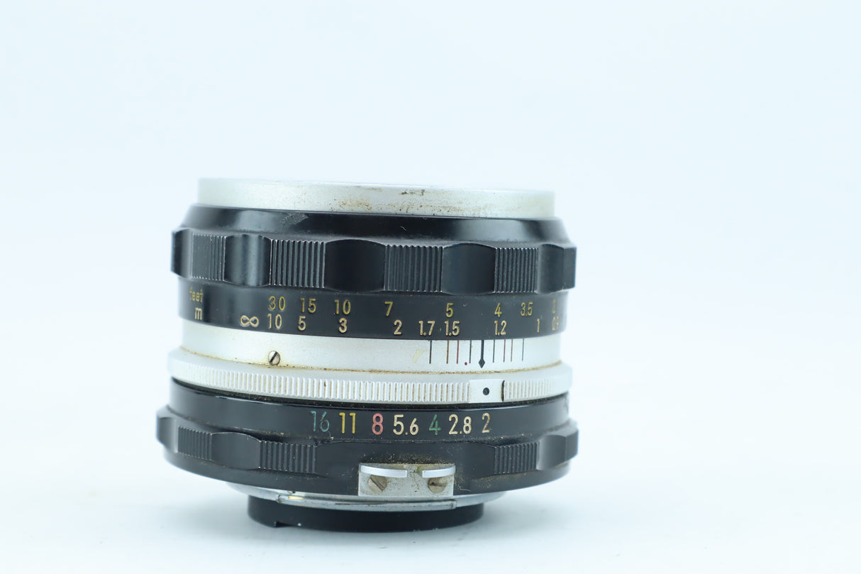 Nikkor-H Auto 50mm f/2.0 (Nippon Kogaku) Prime Lens