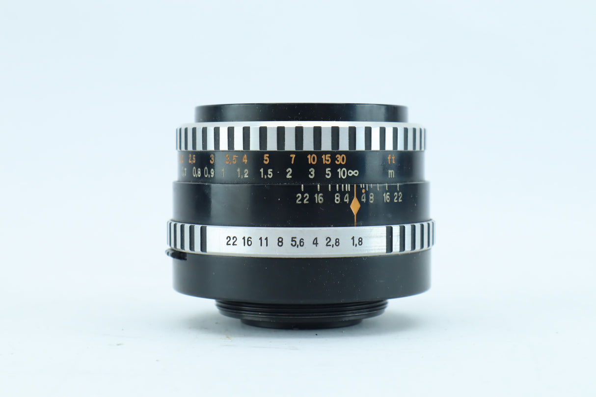 Carl Zeiss Jena Pancolar 50mm f/1.8 "Zebra