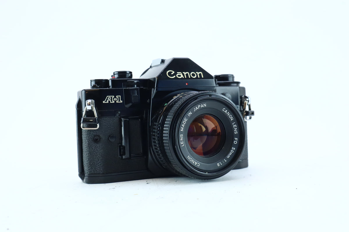 Canon A-1 35mm SLR Kit with FD 50mm f/1.8