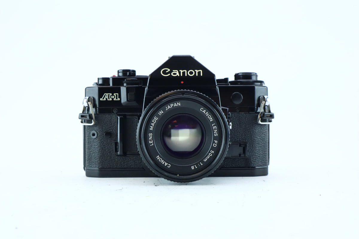 Canon A-1 35mm SLR Kit with FD 50mm f/1.8