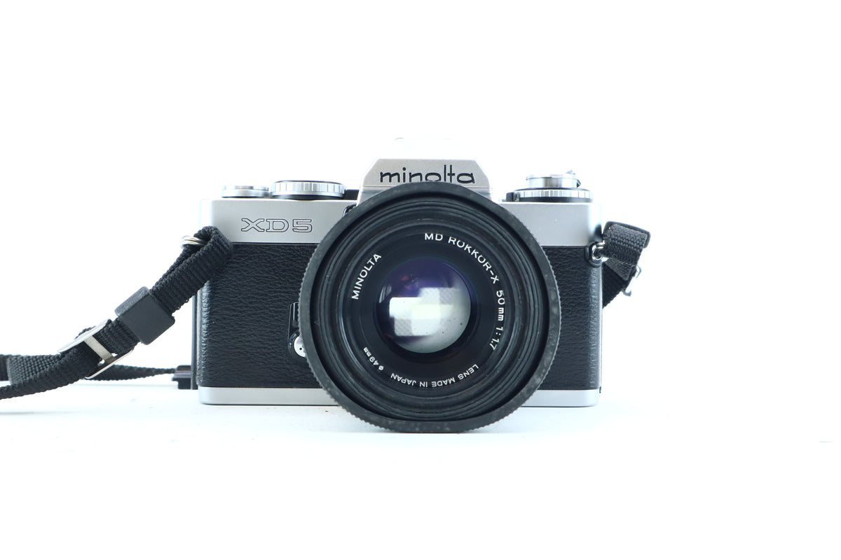 Minolta XD-5 35mm SLR Kit with MD Rokkor 50mm f/1.7