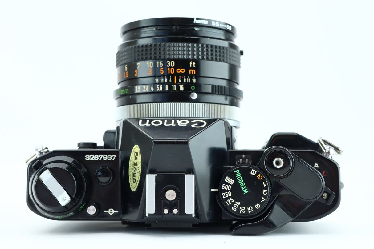 Programma Canon AE-1 + FD 50mm 1,8