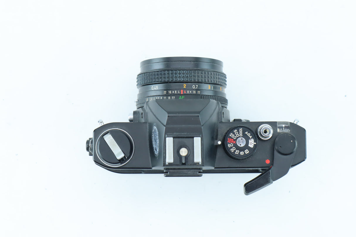 Konica Autoreflex TC with 40mm f/1.8 Hexanon