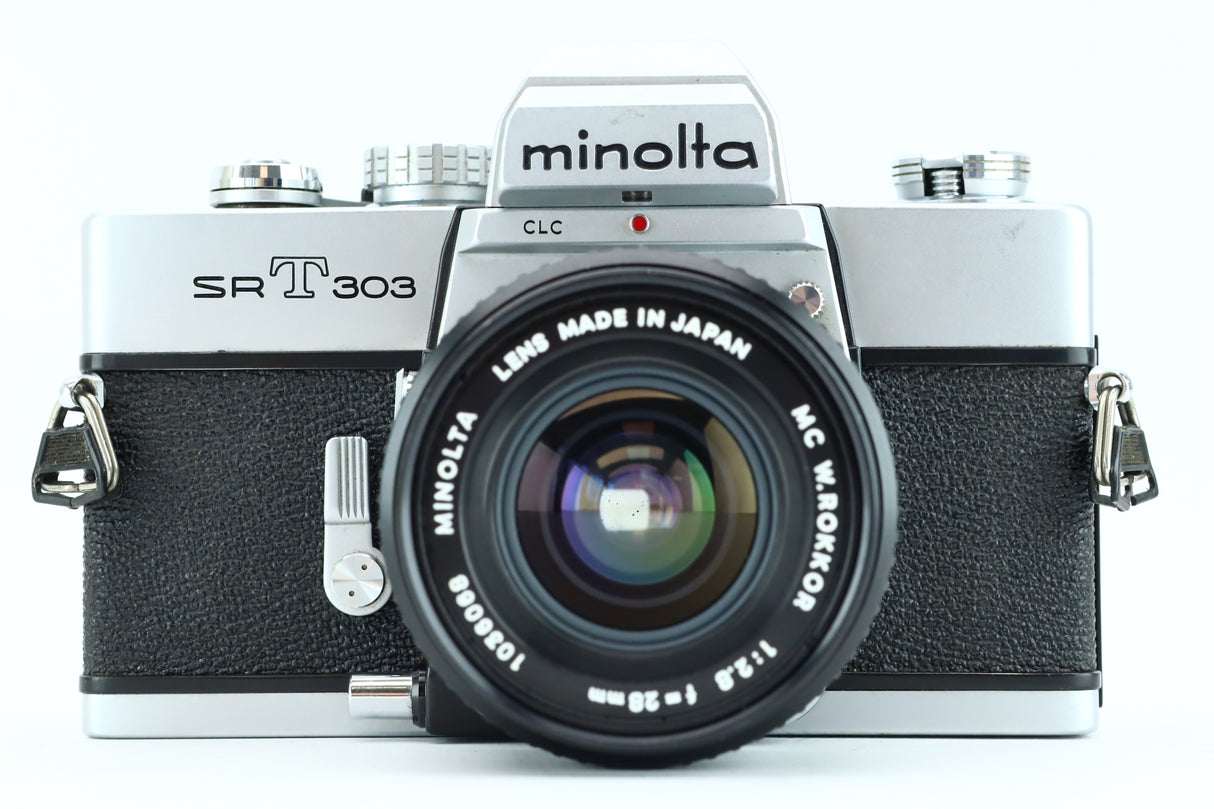 Minolta SRT303 + MC W.ROKKOR 28mm 2,8