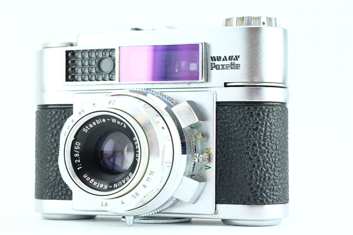 Braun Paxette con 50 mm 2,8