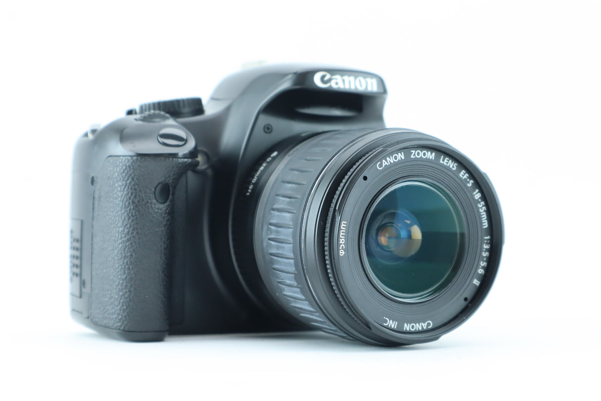 Canon EOS 450D with Canon zoom lens EF-S 18-55mm 1:3.5-5.6