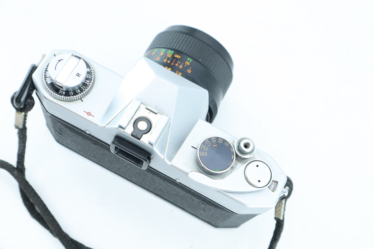 Yashica TL with Carenar Auto 50mm f/1.8 Lens