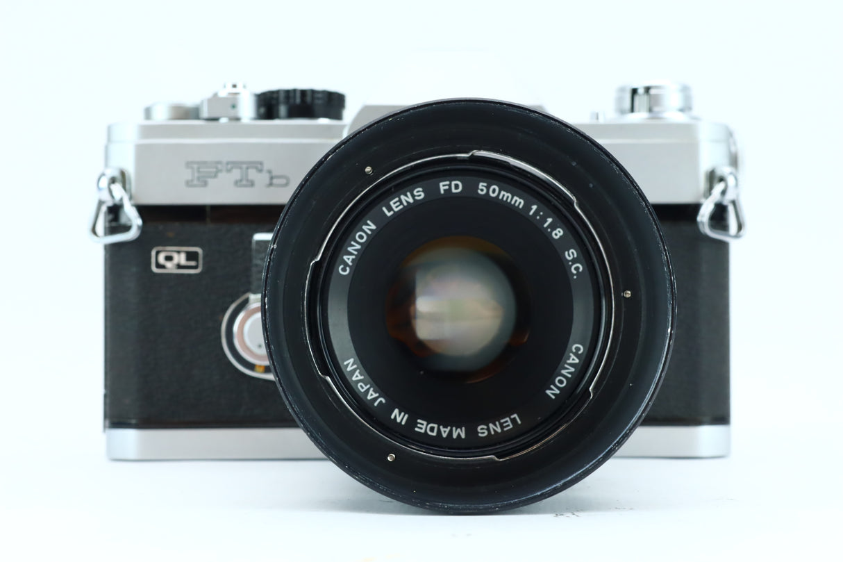 Canon FTb – 35mm SLR Film Camera with Canon FD 50mm f/1.8 Lens