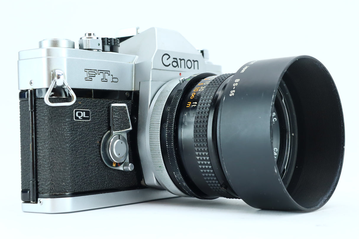 Canon FTb – 35mm SLR Film Camera with Canon FD 50mm f/1.8 Lens