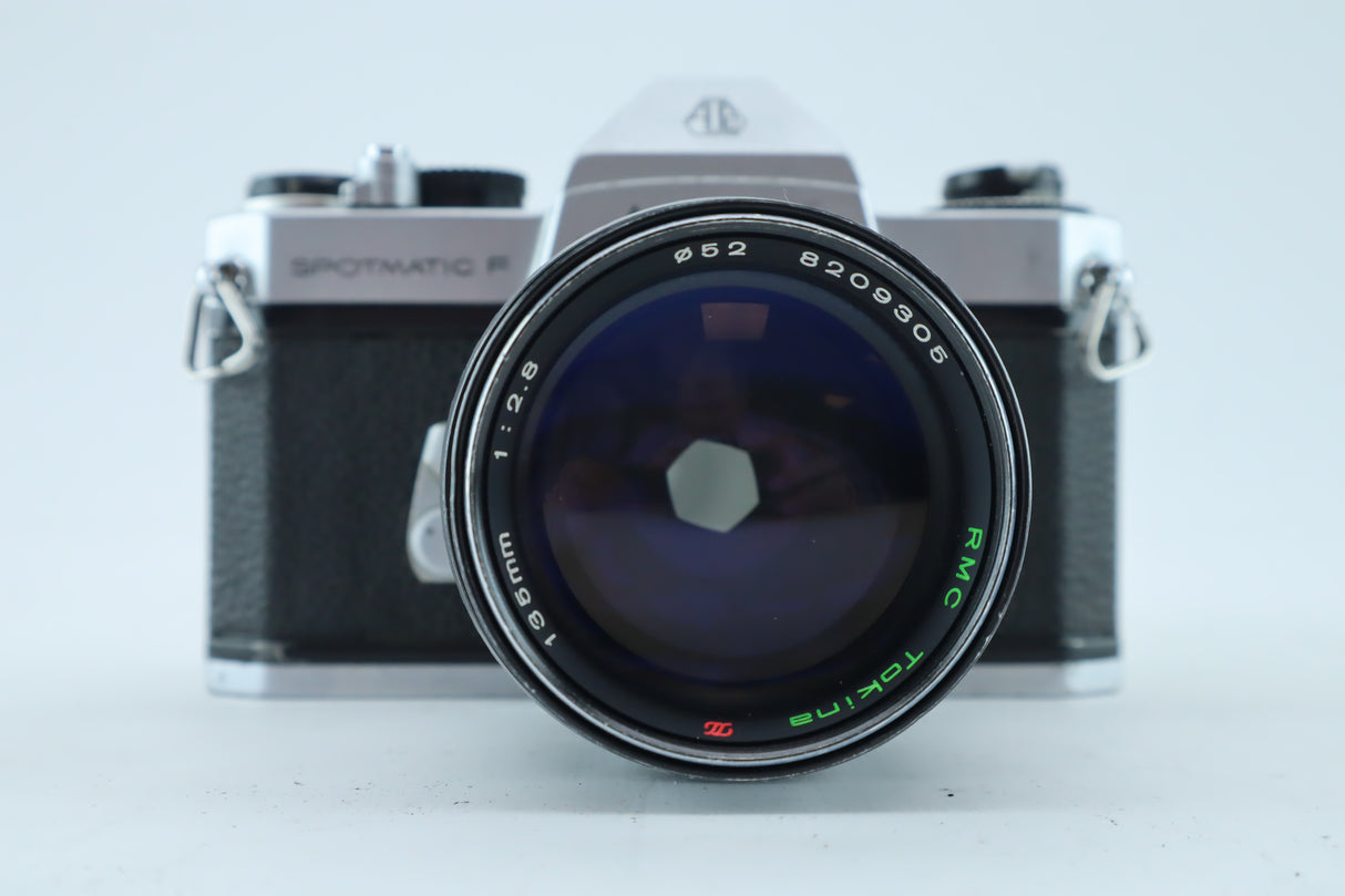 Pentax spotmatic F with RMC tikona 135mm 2,8
