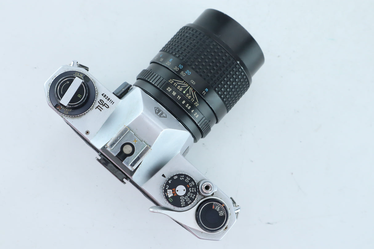 Pentax spotmatic F with RMC tikona 135mm 2,8