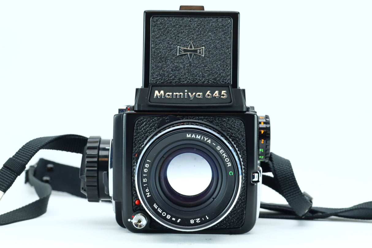 Mamiya 645+ Mamiya-Sekor C 80mm f/2.8+ Grip + Case + Original Manual