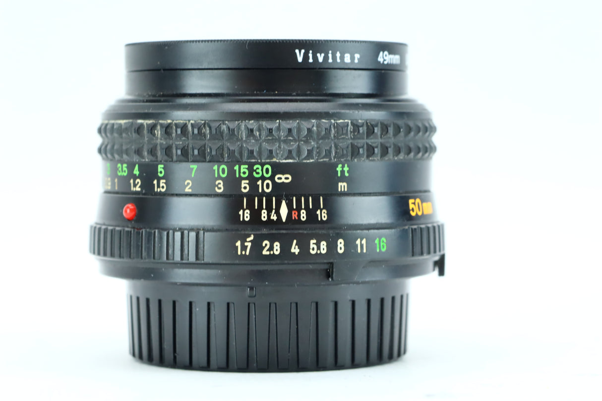 Minolta XG-M Set – 28mm, 50mm, 75–150mm + Grip + Teleconverter