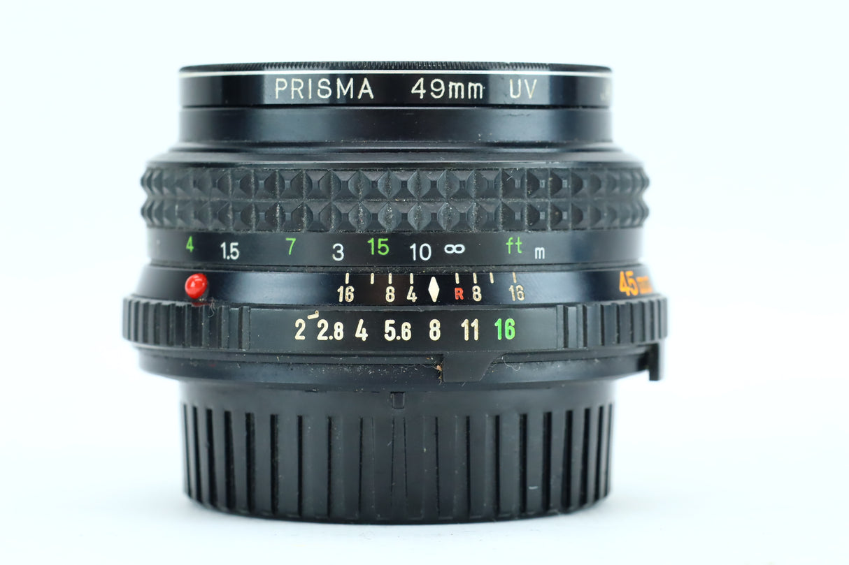 Minolta MD Rokkor 45mm f/2 (SN: 1350819)