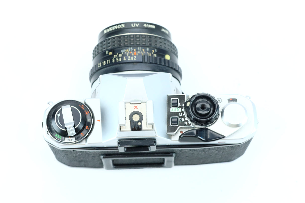 *Gereserveerd* Pentax ME Super + SMC Pentax-M 50mm f/2