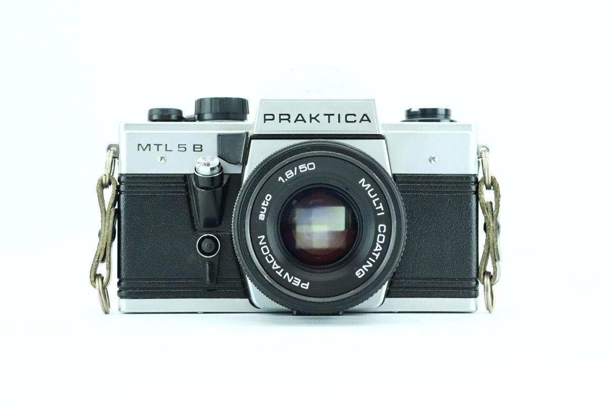 Praktica MTL 5B mit Multi Coating Pentacon Auto 1,8/50 Objektiv