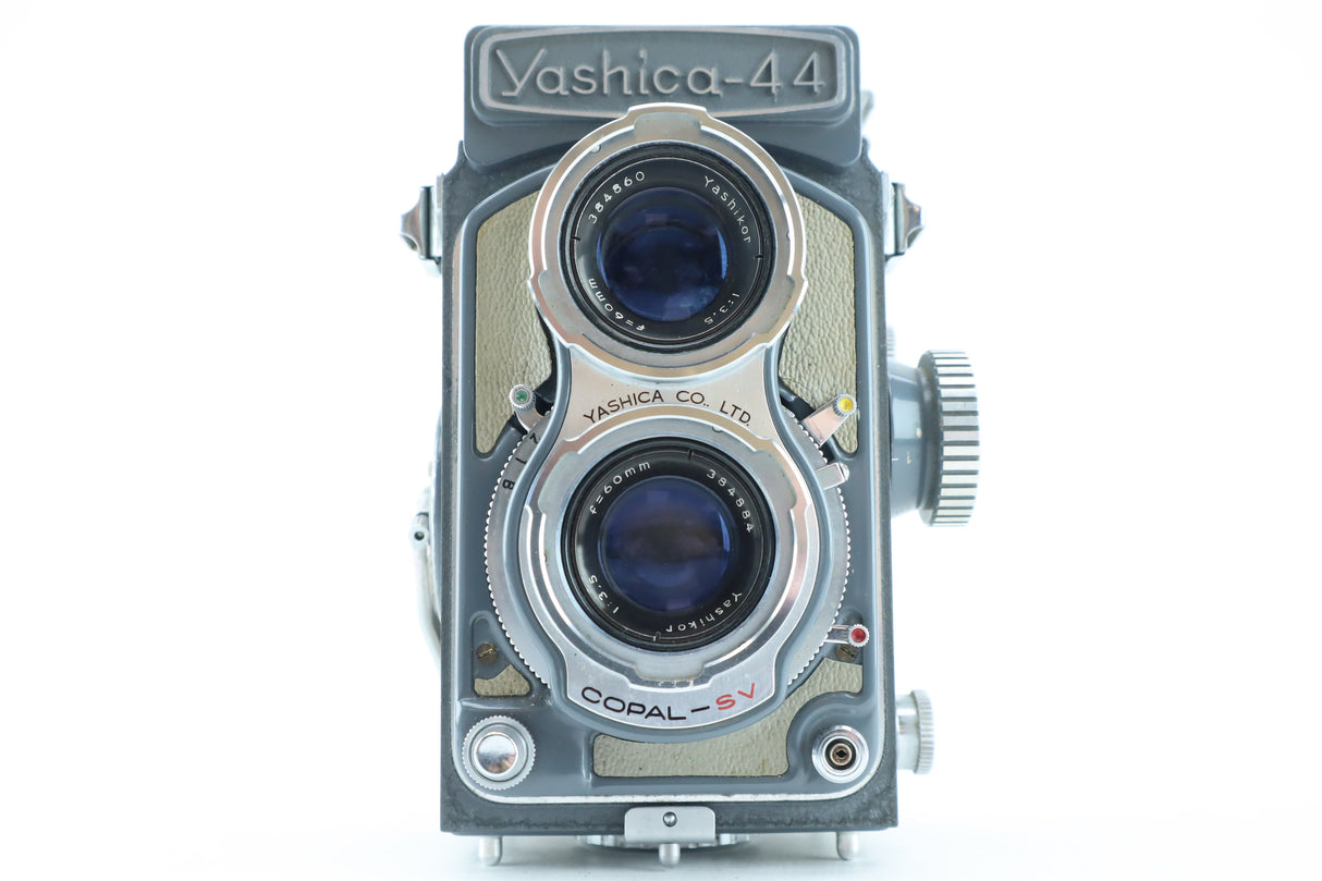 Yashica-44 with two 3,5/60mm