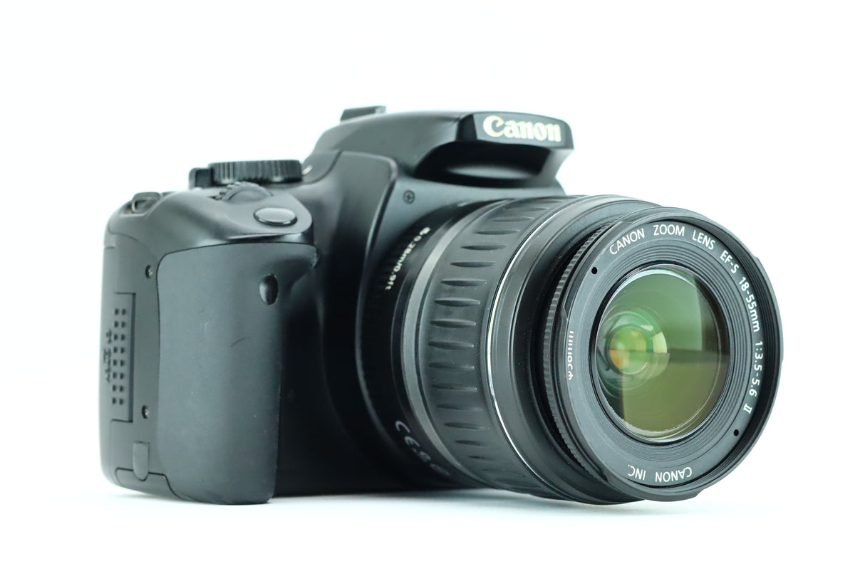 Canon EOS 400D with Canon zoom lens EF-S 18-55mm 1:3.5-5.6