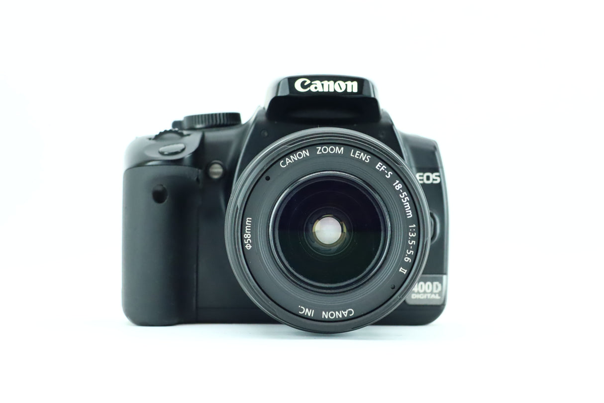 Canon EOS 400D with Canon zoom lens EF-S 18-55mm 1:3.5-5.6
