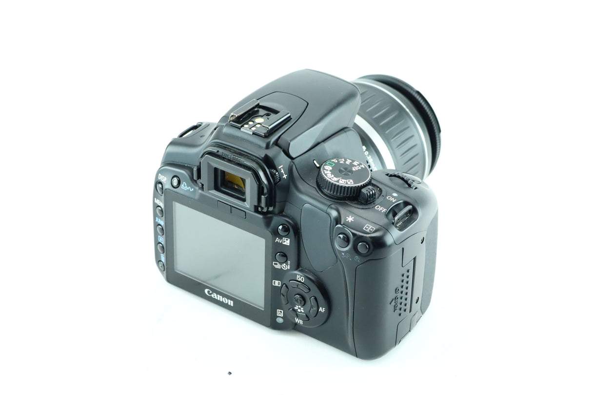 Canon EOS 400D with Canon zoom lens EF-S 18-55mm 1:3.5-5.6