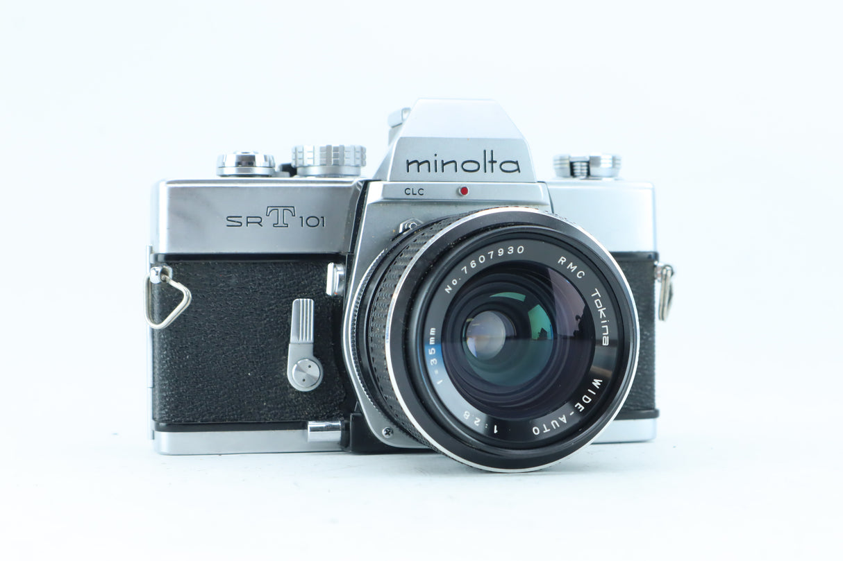 Minolta SRT 101 35mm SLR Kit with Tokina Wide-Angle 35mm f/2.8