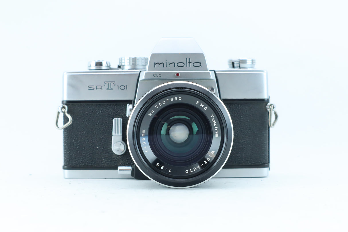 Minolta SRT 101 35mm SLR Kit with Tokina Wide-Angle 35mm f/2.8