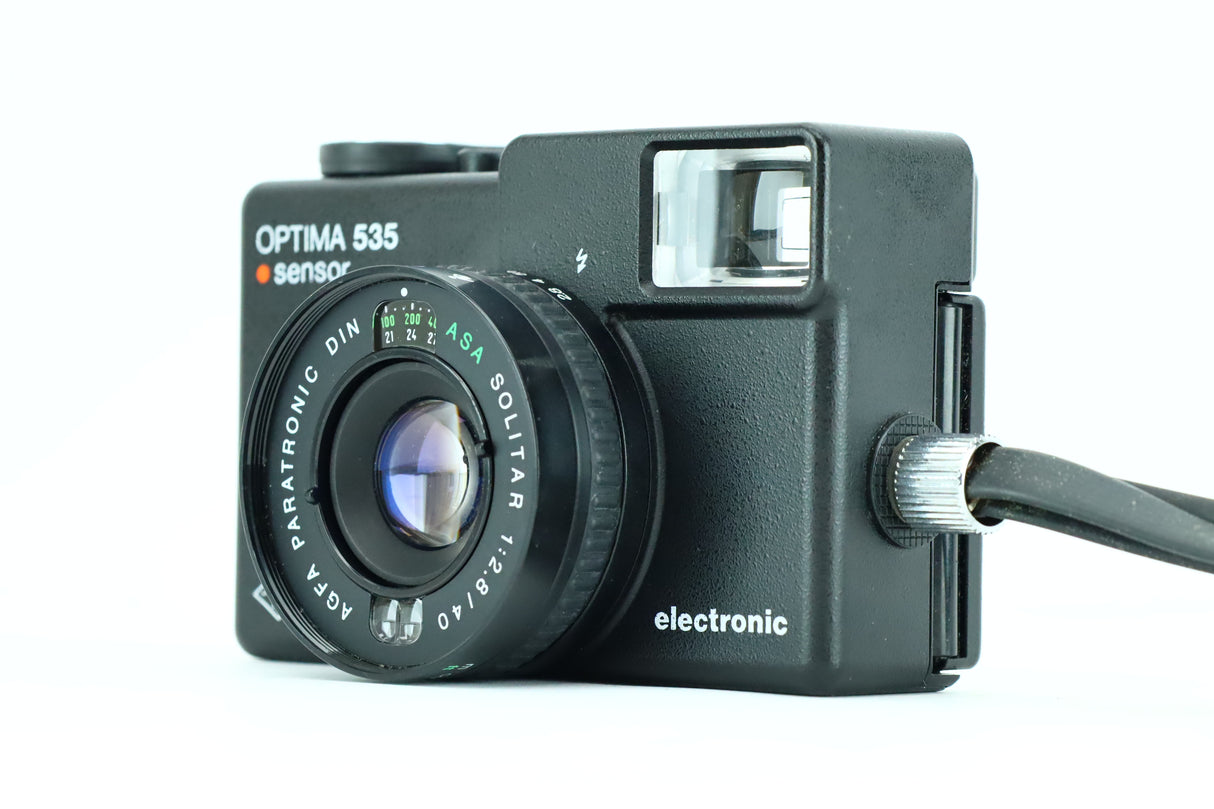 Agfa Optima 535 elettronica con obiettivo ASA Solitar 1:2.8/40