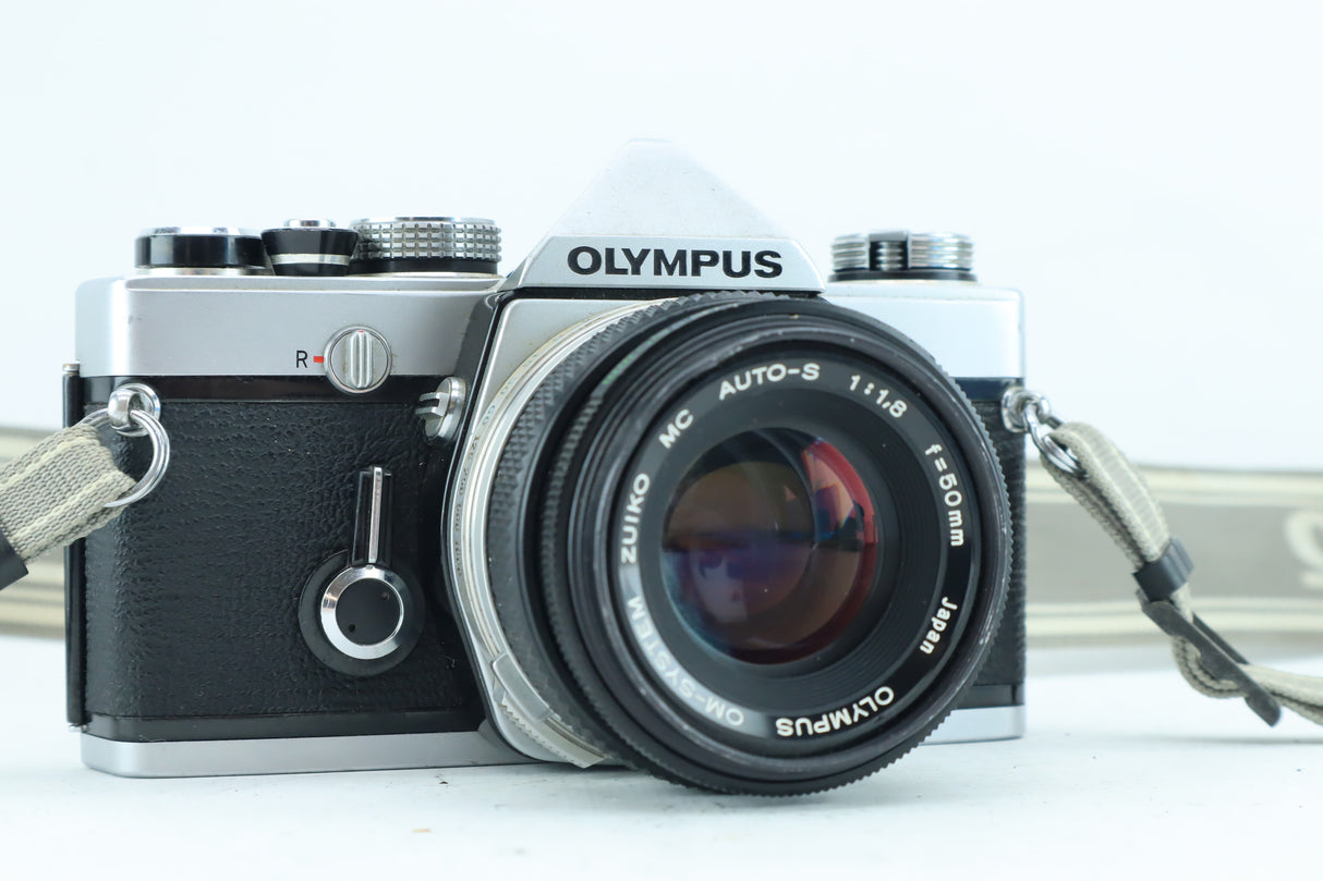 Olympus OM-1 MD 35mm SLR Kit with Zuiko MC Auto-S 50mm f/1.8