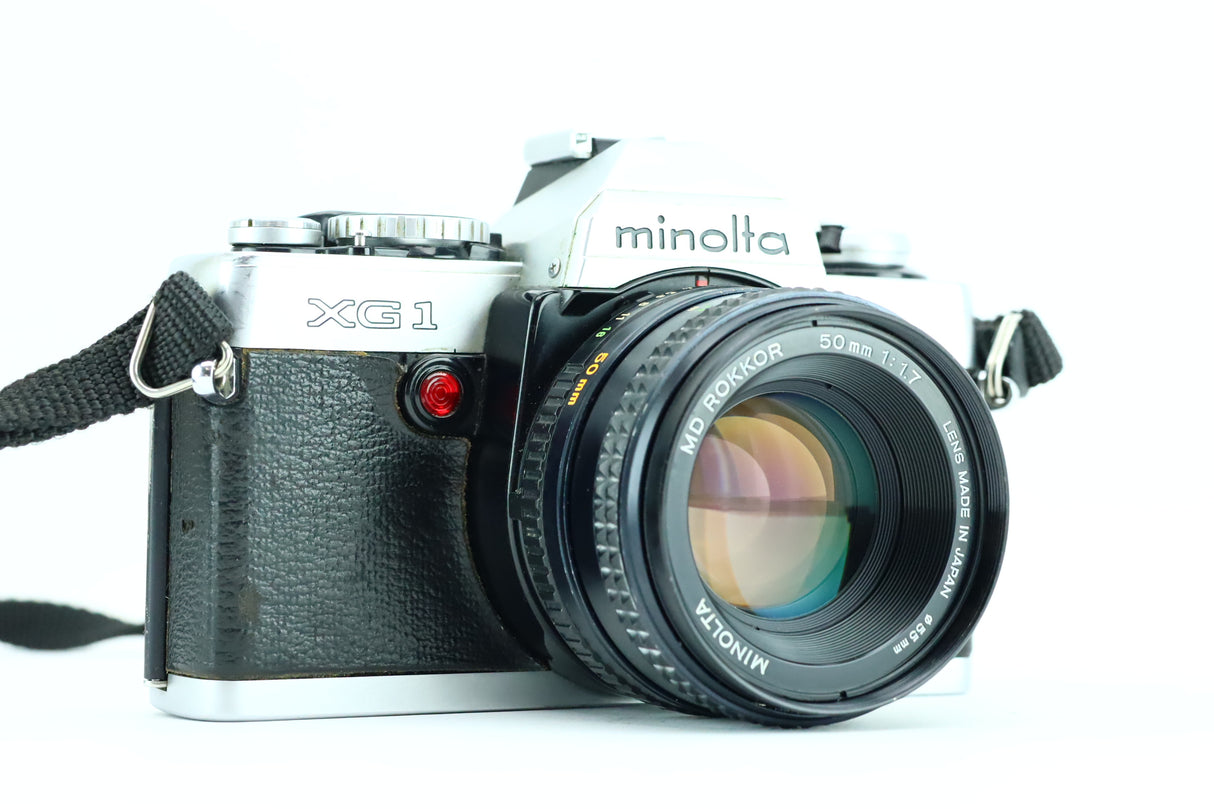 Minolta XG1 met MD Rokkor 50mm 1:1.7 lens