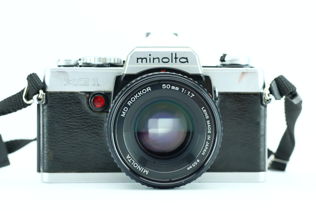 Minolta XG1 met MD Rokkor 50mm 1:1.7 lens