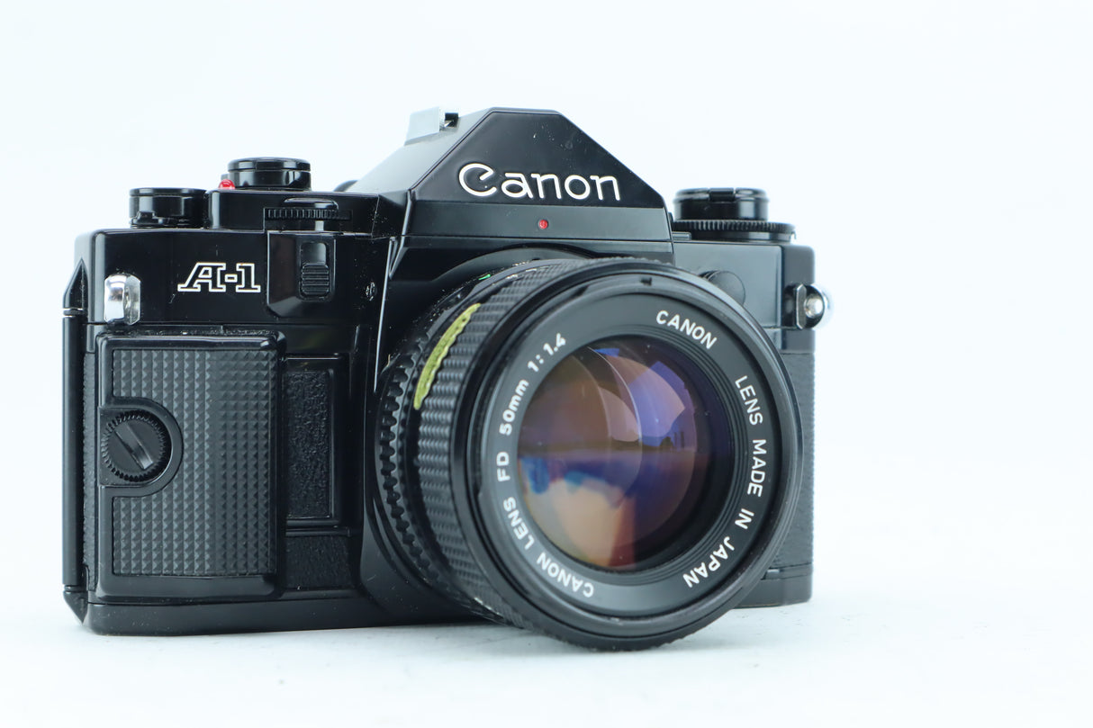 Canon A-1 35mm SLR Kit with FD 50mm f/1.4