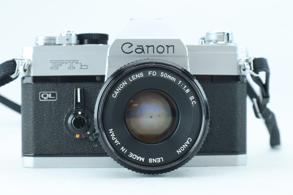 Canon FTb QL 35mm SLR Kit with FD 50mm f/1.8 S.C.