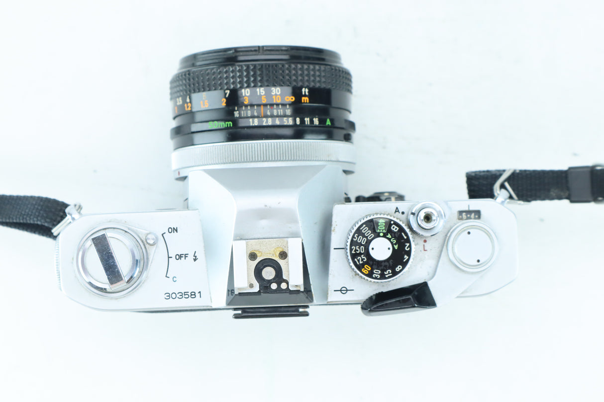 Canon FTb QL 35mm SLR Kit with FD 50mm f/1.8 S.C.