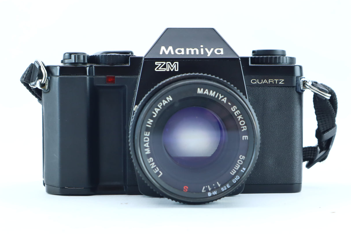 amiya ZM Quartz with Mamiya-Sekor E 50mm f/1.7 Lens