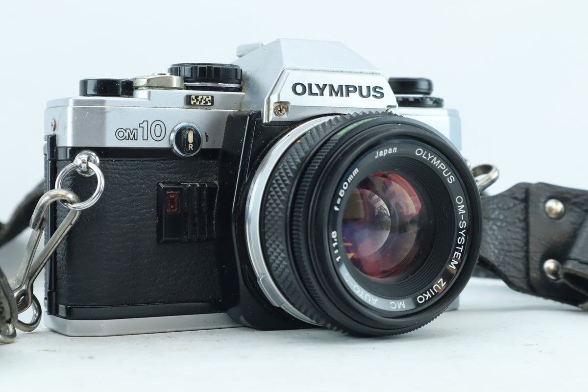 Olympus OM-10 35mm SLR Kit with Zuiko MC Auto-S 50mm f/1.8 - Good Condition