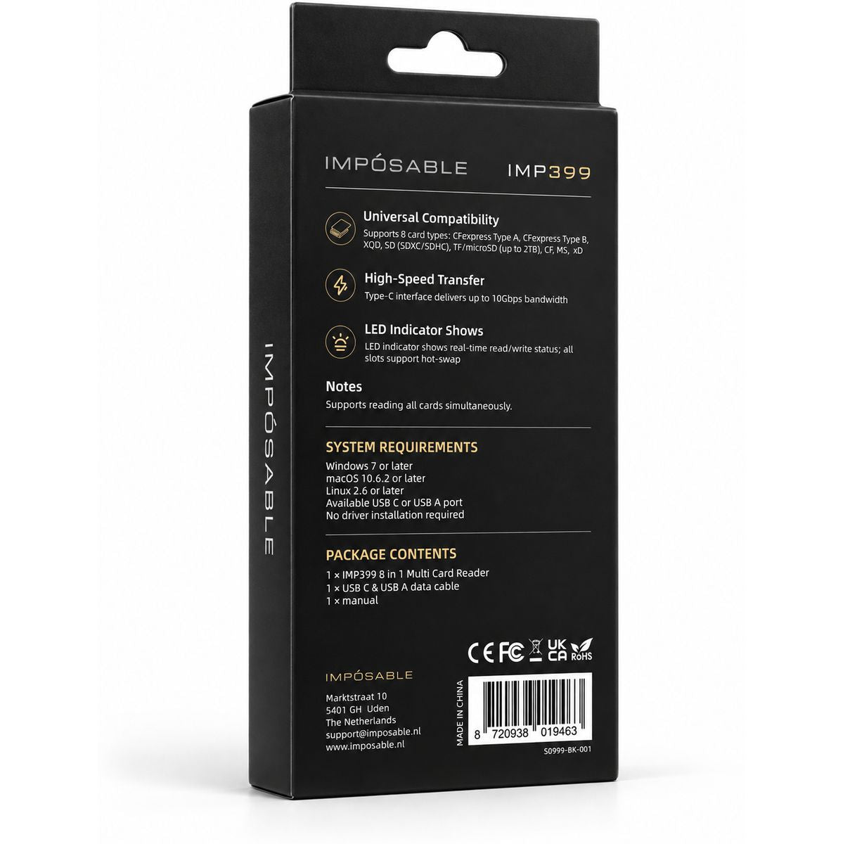 IMPÓSABLE IMP399 8-In-1 Cardreader CFexpres A & B And SD - image 2 of 2