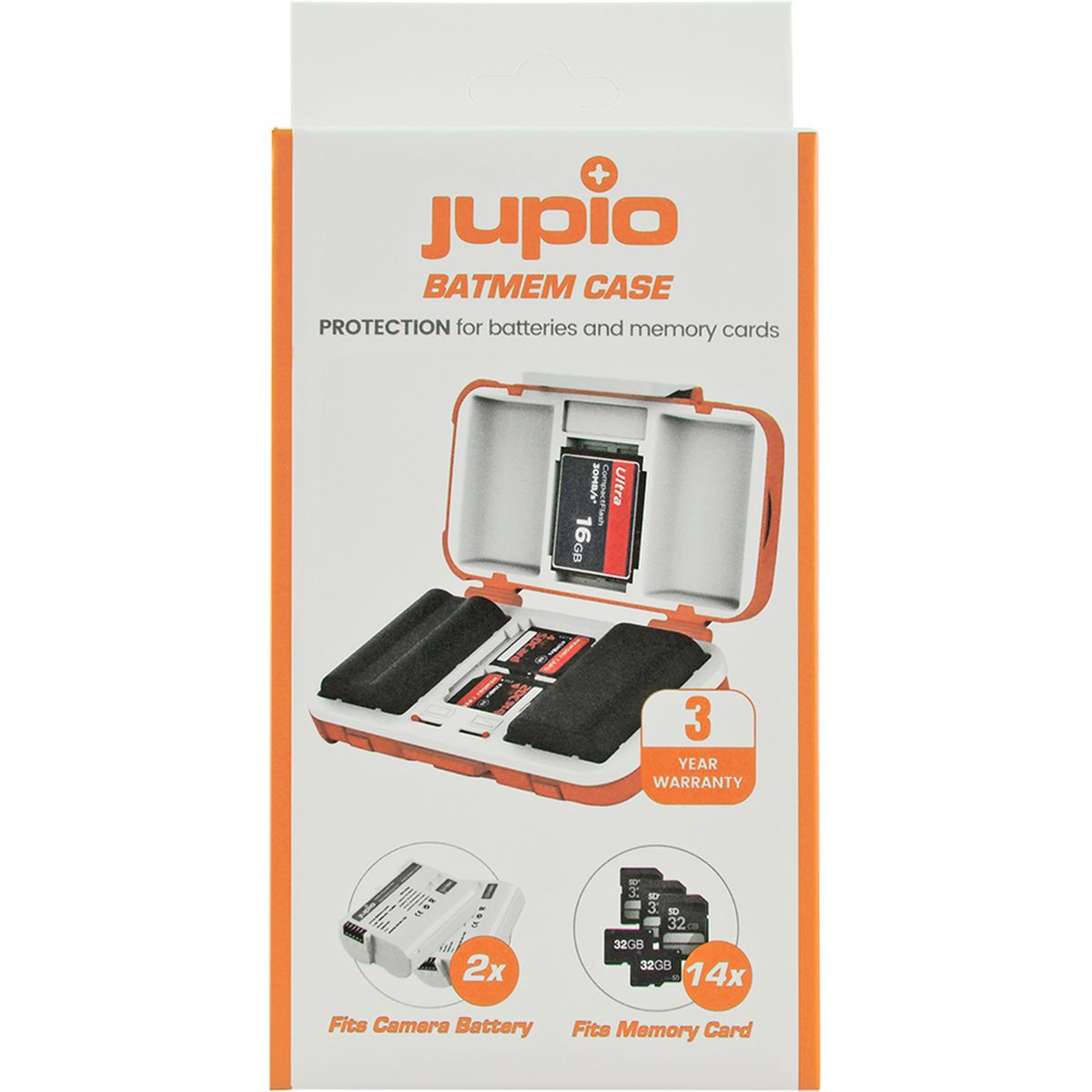 Jupio Batmem Case For 2X Camera Battery + 14 Memory Cards - image 3 of 3