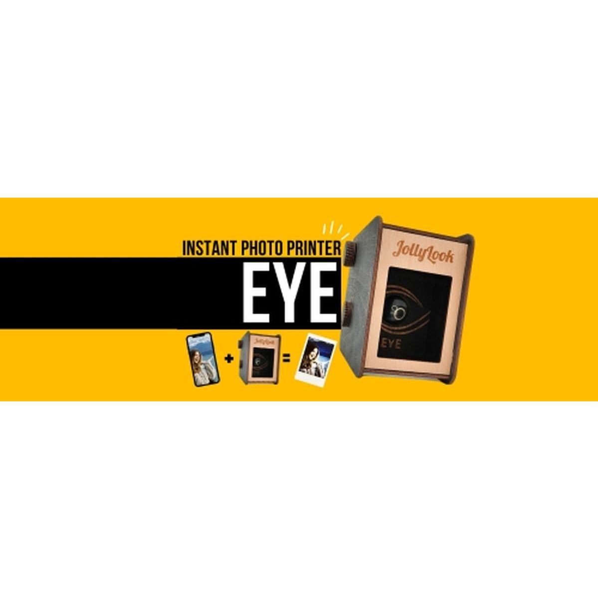 JollyLook Eye: The Smartphone Instant Photo Printer Wood D - image 3 of 5