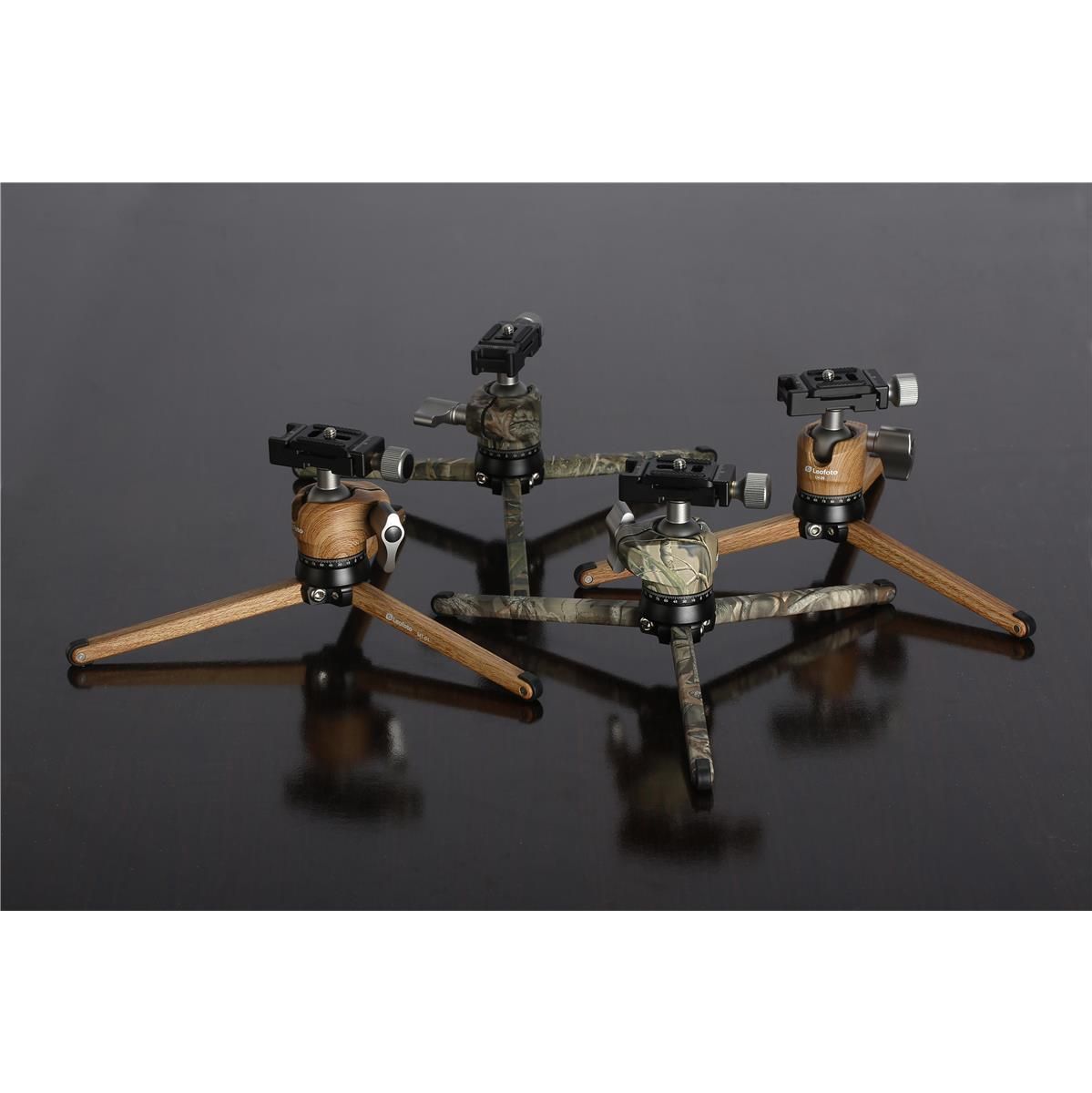 Leofoto Pocket Mini Tripod MT-01 + Ball Head LH-25 Wood