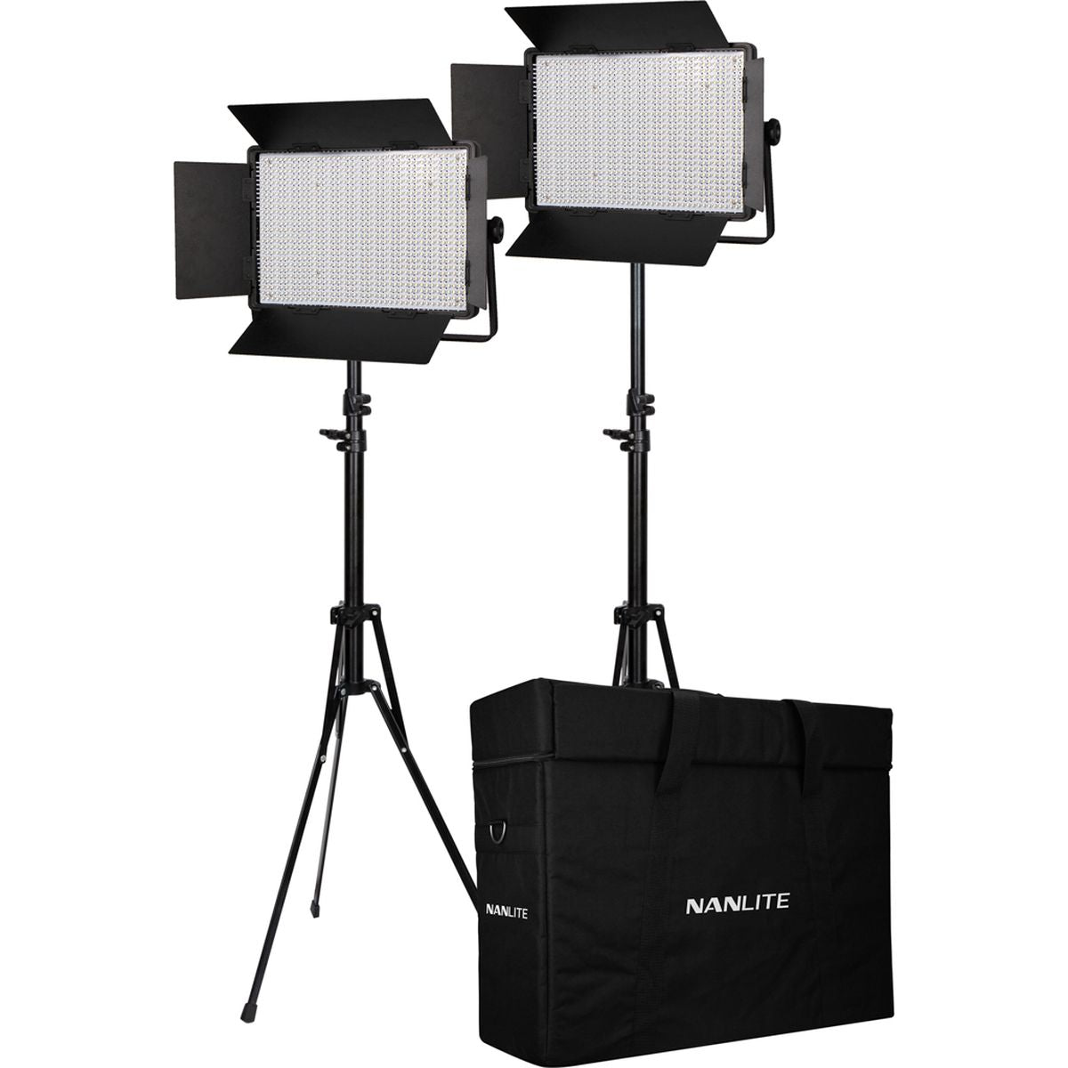 Nanlite 1200-CSA Dual Kit (w/ Case & Light Stand)