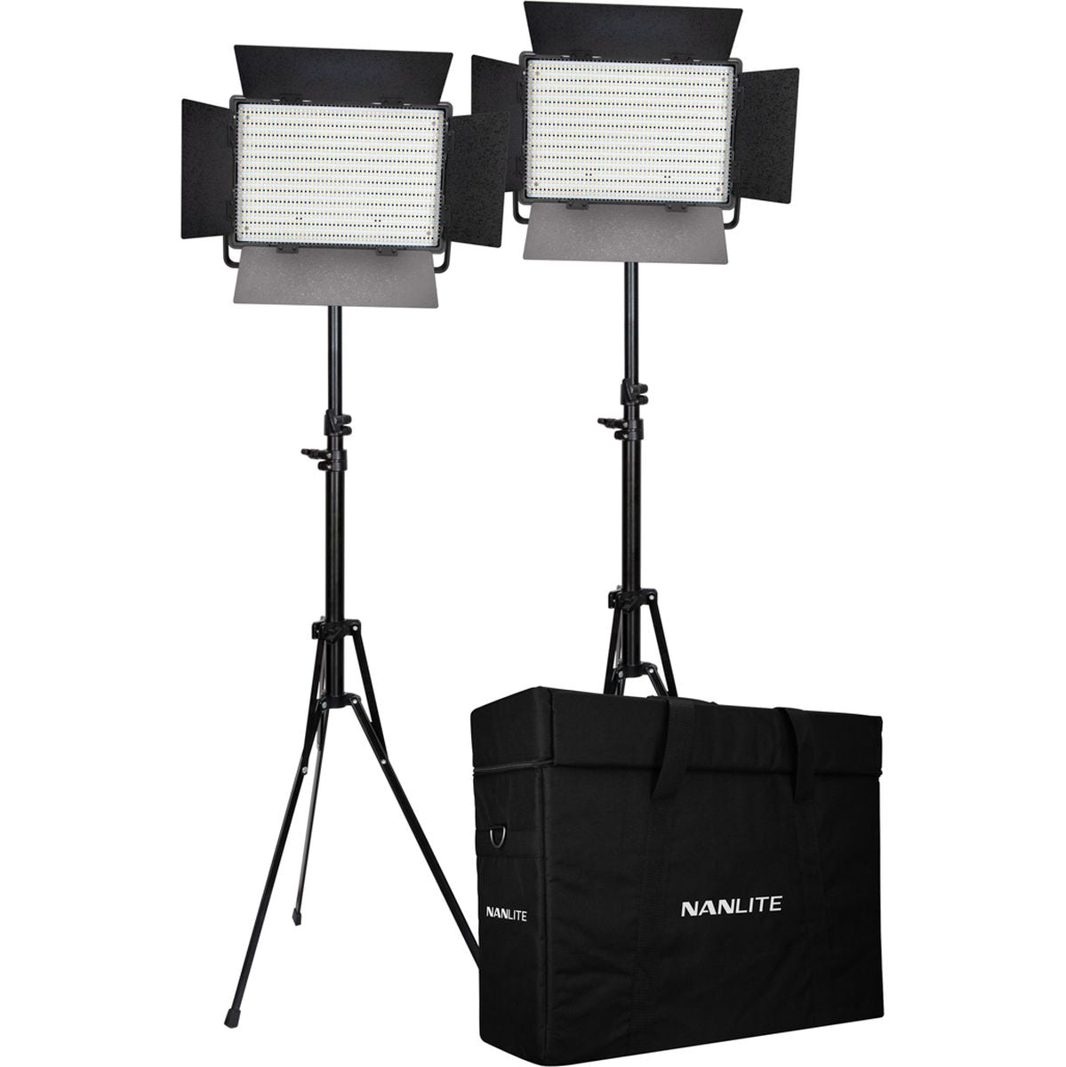 Nanlite 1200-CSA Dual Kit (w/ Case & Light Stand)